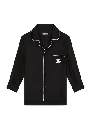 Dolce & Gabbana Kids Silk Pyjama Shirt