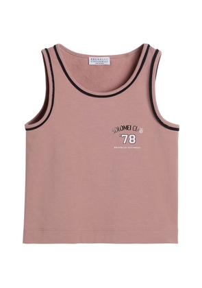 Brunello Cucinelli Cotton-Blend Tank Top