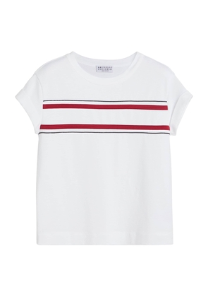 Brunello Cucinelli Cotton Jersey Stripe T-Shirt