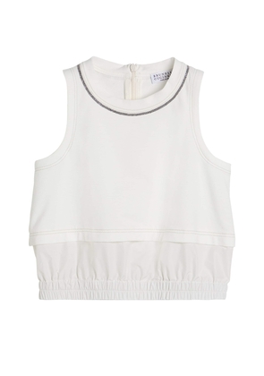Brunello Cucinelli Technical-Cotton Tank Top
