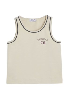 Brunello Cucinelli Cotton-Blend Tank Top