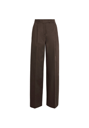 Max & Co. Stretch-Cotton Satin Trousers