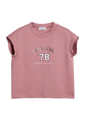 Brunello Cucinelli Cotton Jersey Printed T-Shirt
