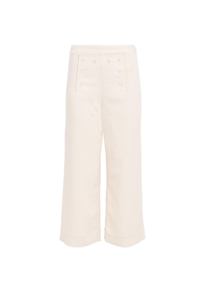 Claudie Pierlot Cropped Straight Tailored Trousers