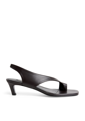 Totême Leather Toe-Thong Sandals 40