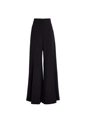 Carolina Herrera Virgin Wool Flared Trousers