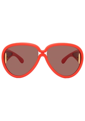 Loewe Brown Pilot Unisex Sunglasses LW40132I 42E 65