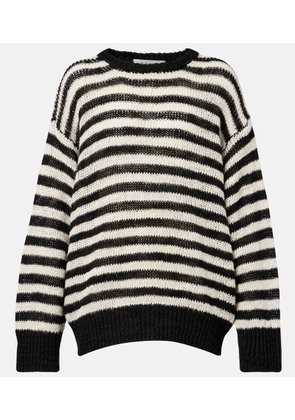 RÃ³he Striped linen-blend sweater