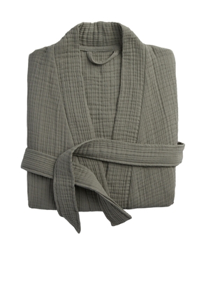 Parachute Cloud Cotton Robe in Moss - Green. Size XS (also in ).