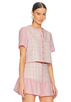 Amanda Uprichard Braswell Top in Pink. Size S. Also in M, XS.