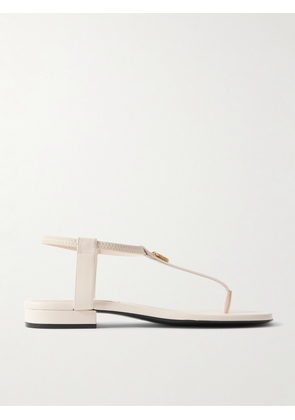 Loro Piana - Mindil Embellished Leather Sandals - White - IT36,IT36.5,IT37,IT37.5,IT38,IT38.5,IT39,IT39.5,IT40,IT40.5,IT41