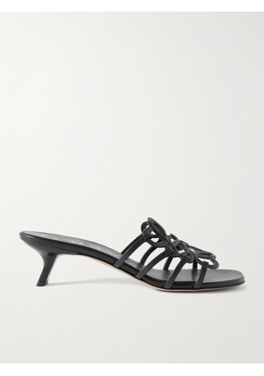 LOEWE - + Paula's Ibiza Petal Anagram Leather Sandals - Black - IT35,IT36,IT37,IT38,IT39,IT40,IT41
