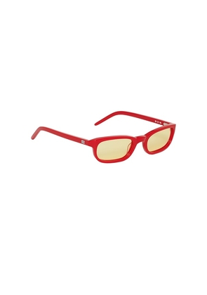 BRU Eyewear Flossie Wayfarer Sunglasses in Red.