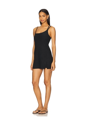 Beyond Yoga Space Dye Fearless Mini Dress in Black. Size L. Also in S, XL, XS.