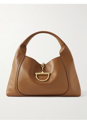 Gucci - Softbit Maxi Textured-leather Tote - Brown - One size