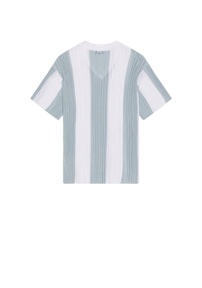 KROST Oversized Soccer Jersey in White,Baby Blue. Size L. Also in M, S, XL/1X.