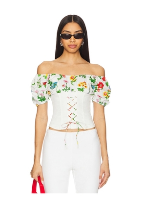 Tyler McGillivary Uma Top in White. Size L. Also in M, S, XS.