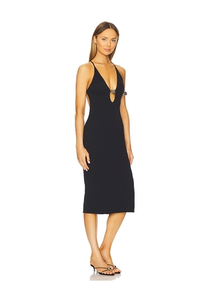 Vix Swimwear Isabela Midi Dress in Black. Size L. Also in M, S.