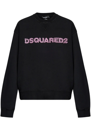 DSQUARED2 logo-embroidered sweatshirt - Black