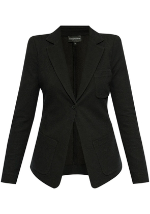 Emporio Armani single-breasted blazer - Black