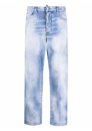 DSQUARED2 bleached effect straight-leg jeans - Blue