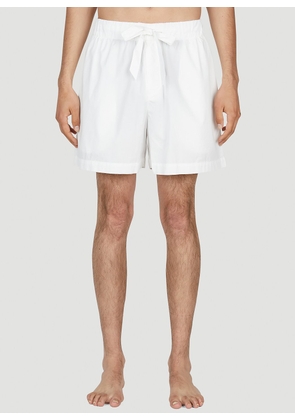 Tekla Drawstring Sleep Shorts -  Shorts White Xs