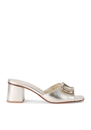 Valentino Garavani Leather VLogo Mules 60