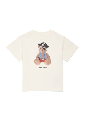 Palm Angels Kids Cotton Pirate Bear T-Shirt