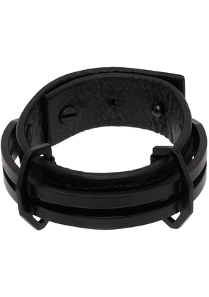 Julius Black Leather Bracelet