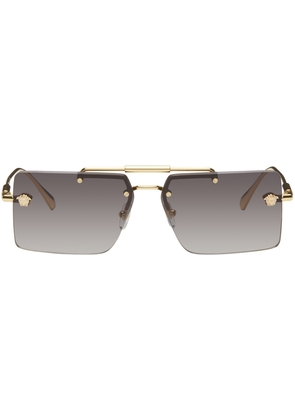 Versace Gold Medusa Glam Sunglasses