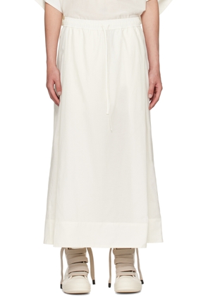 Julius Off-White Folded Wide Trousers