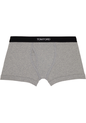 TOM FORD Gray Cotton Boxer Briefs