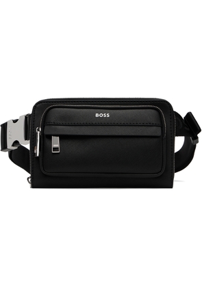 BOSS Black Structured Crossbody Pouch