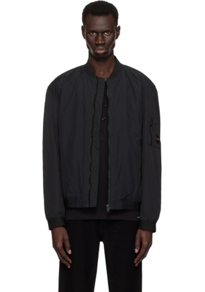 BOSS Black Water-Repellent Bomber Jacket