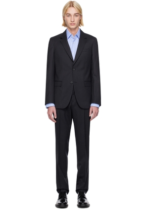 BOSS Navy Striped Suit