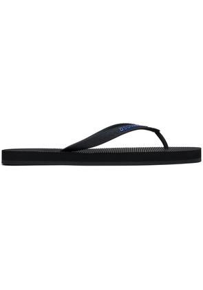 Dsquared2 Black Urban Flip Flops