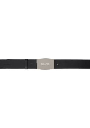 Dsquared2 Black City Nights Plaque Belt
