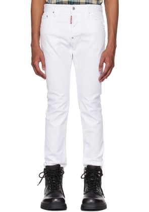 Dsquared2 White 'White Bull' Cool Guy Jeans
