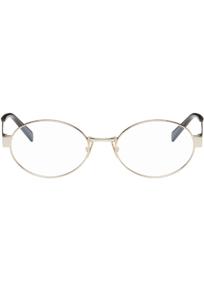 Saint Laurent Gold New Wave Panthos Metal Glasses