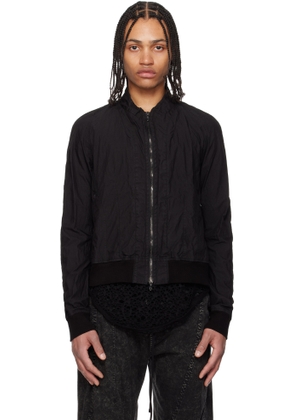 Julius Black Seamed Bomber Jacket
