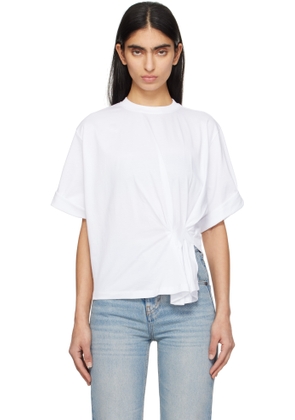 Victoria Beckham White Body Twist T-shirt