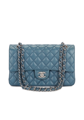 chanel Chanel Lambskin Classic Double Flap Bag in Blue - Teal. Size all.