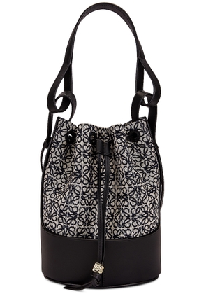 Loewe Balloon Small Bag in Navy & Black - Black. Size all.