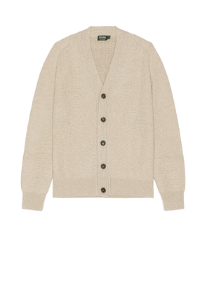 Zegna Oasi Cardigan in Light Taupe - Beige. Size 50 (also in 52).