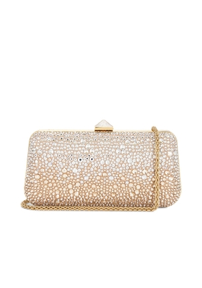 Valentino Garavani Carry Secrets Minaudiere Bag in Crystal Argent Flaire & Crystal Honey - Metallic Silver. Size all.