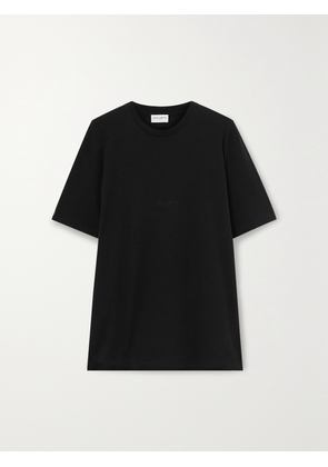 SAINT LAURENT - Embroidered Cotton T-shirt - Black - XXXS,XXS,XS,S,M,L,XL,XXL,XXXL