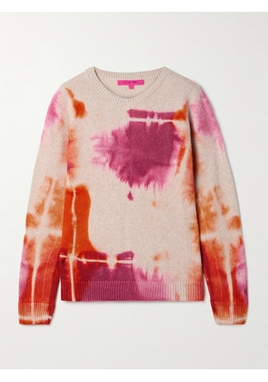 The Elder Statesman - Rorschach Malibu Tie-dyed Cashmere Sweater - Neutrals - x small,small,medium,large