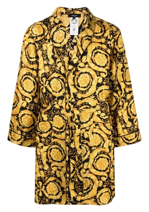 Versace Barocco silk robe - Black