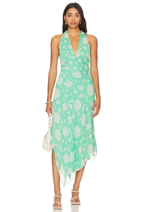 House of Harlow 1960 x REVOLVE Ingrid Midi Dress in Green. Size M.