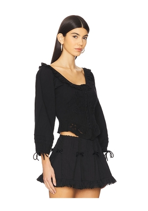For Love & Lemons Harlow Top in Black. Size M. Also in S.